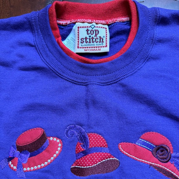 Red Hat Lady Red Hat Sweatshirt Long Sleeve Red and Purple 3x - Picture 7 of 11